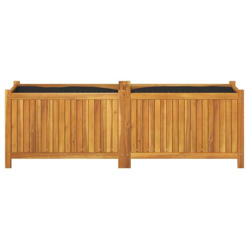 Plantekasse med for 153x38,5x50 cm massivt akacietræ