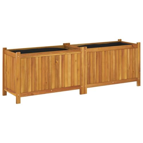 Plantekasse med for 153x38,5x50 cm massivt akacietræ