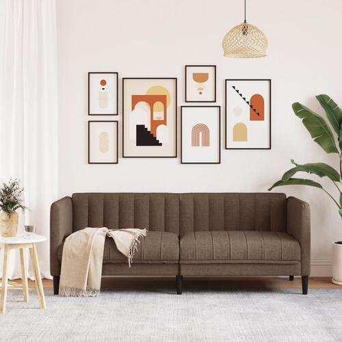 2-personers sofa stof brun