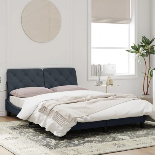Sengeramme med LED uden madras 120 x 200 cm - mørkegrå
