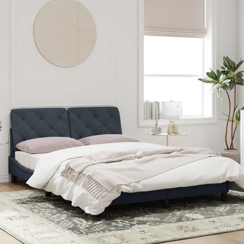 Sengeramme uden madras Mørkegrå 120x200 cm Fløjl