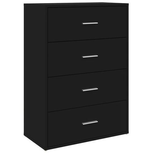 Skænk 60x31x84 cm konstrueret træ sort