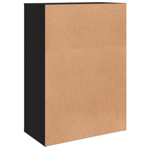 Skænk 60x31x84 cm konstrueret træ sort