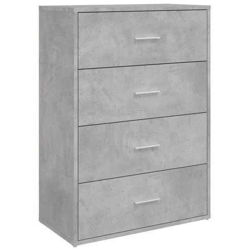 Skænk 60x31x84 cm konstrueret træ betongrå