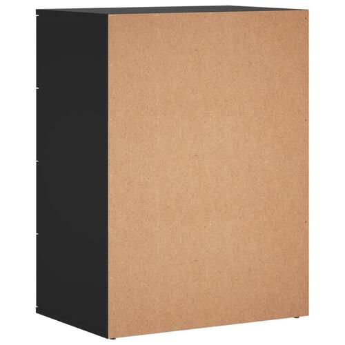 Skænk 60x39x80 cm konstrueret træ sort