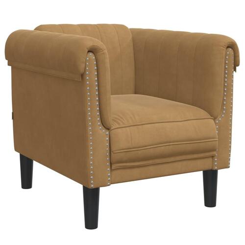 3 personers sofa velour brun