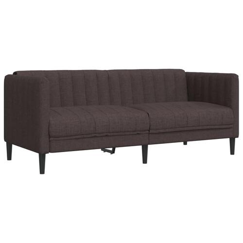 3 personers sofa stof mørkebrun