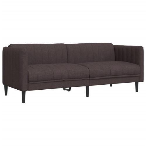 3 personers sofa stof mørkebrun