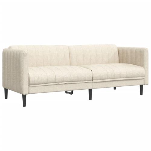 2 personers sofa stof cremefarvet