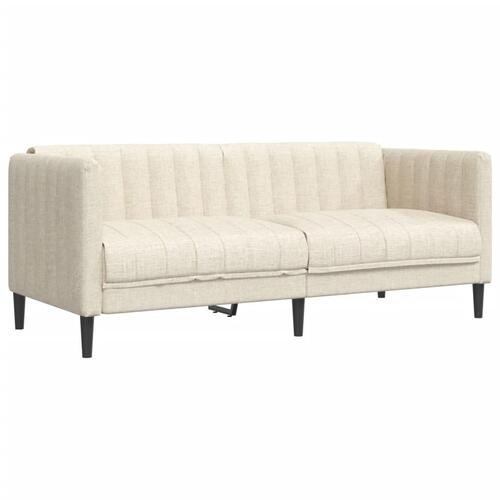 2 personers sofa stof cremefarvet