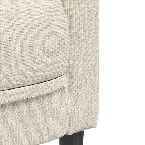 2 personers sofa stof cremefarvet