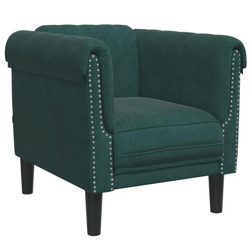 3 personers sofa velour mørkegrøn