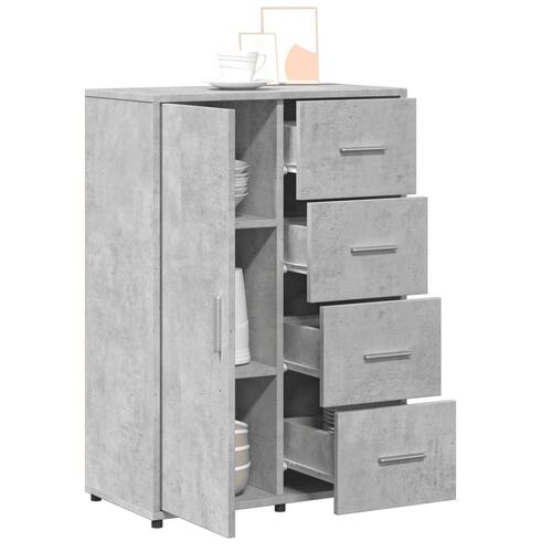 Skænk 60x31x84 cm konstrueret træ betongrå