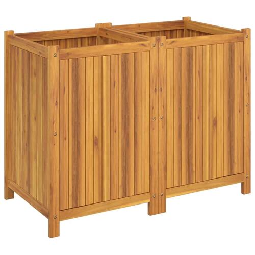 Plantekasse med for 100x50x75 cm massivt akacietræ