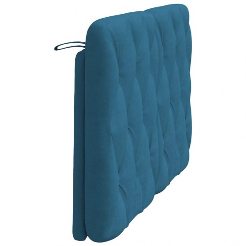 Gavlpude 140 cm i velour - blå