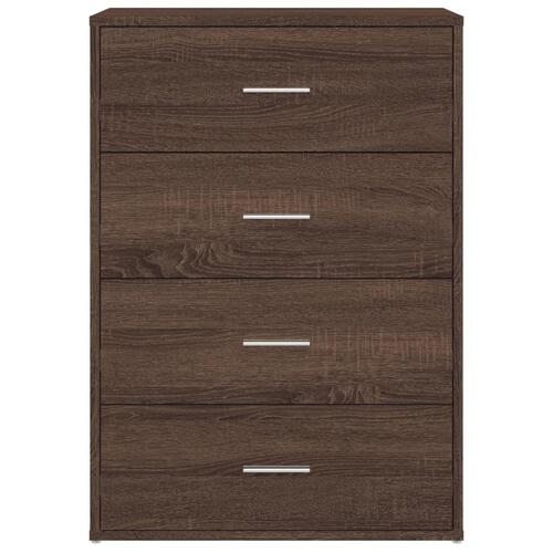 Skænk 60x31x84 cm konstrueret træ brun egetræsfarve