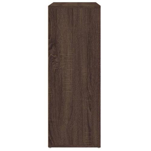 Skænk 60x31x84 cm konstrueret træ brun egetræsfarve