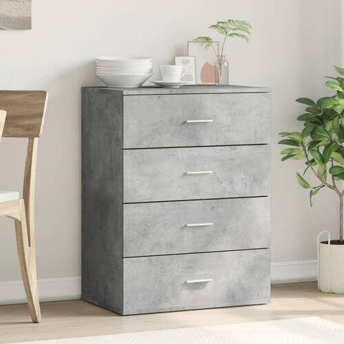 Skænk 60x39x80 cm konstrueret træ betongrå