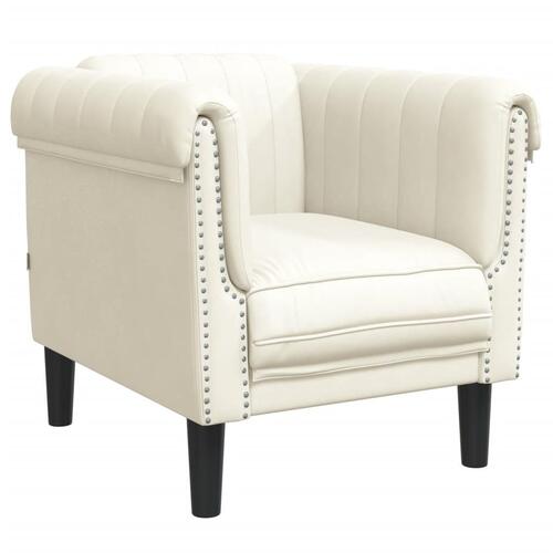 3 personers sofa velour cremefarvet