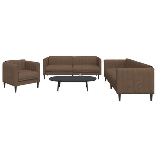3 personers sofa stof brun