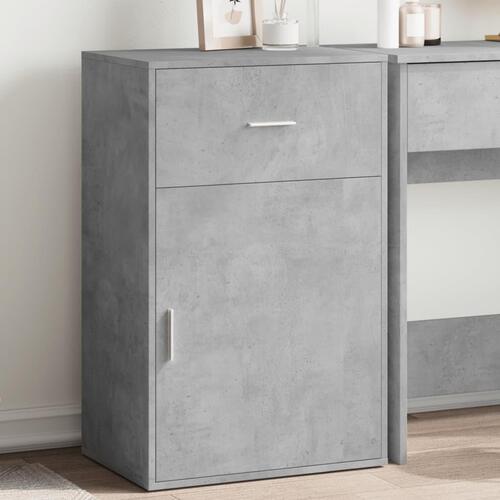 Opbevaringsskab 56,5x39x90 cm konstrueret træ betongrå