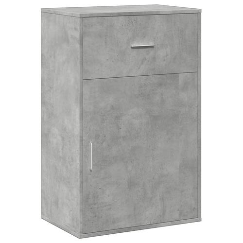 Opbevaringsskab 56,5x39x90 cm konstrueret træ betongrå