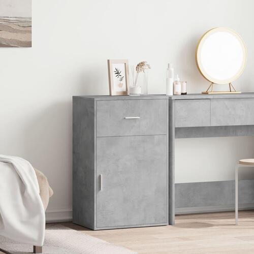 Opbevaringsskab 56,5x39x90 cm konstrueret træ betongrå