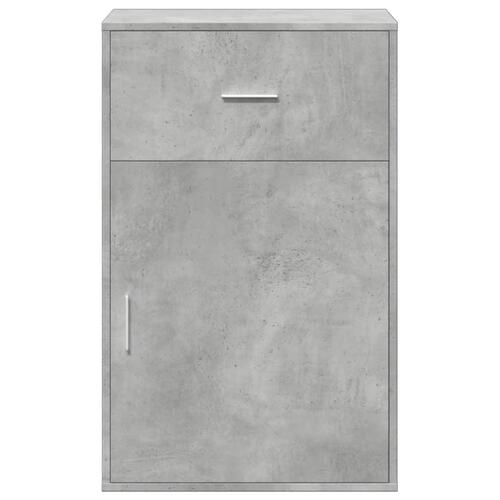 Opbevaringsskab 56,5x39x90 cm konstrueret træ betongrå