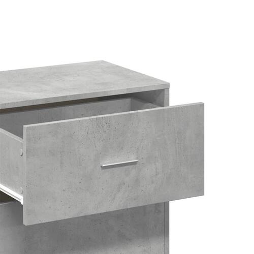 Opbevaringsskab 56,5x39x90 cm konstrueret træ betongrå