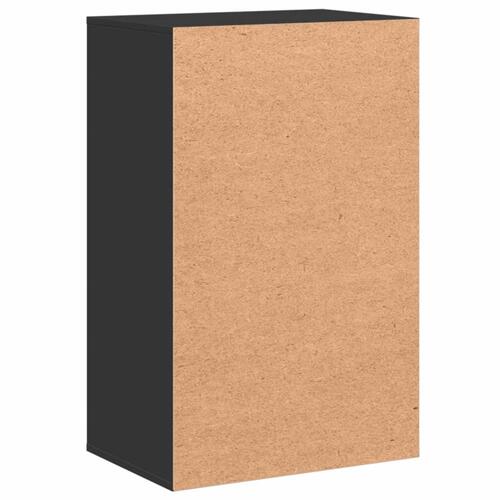 Opbevaringsskab 56,5x39x90 cm konstrueret træ sort
