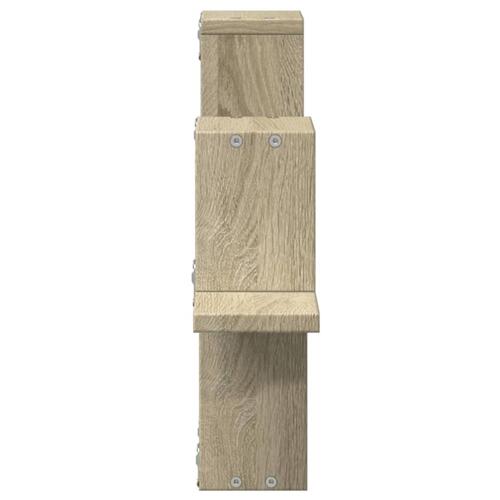 Væghylde 104,5x10x43 cm konstrueret træ sonoma-eg