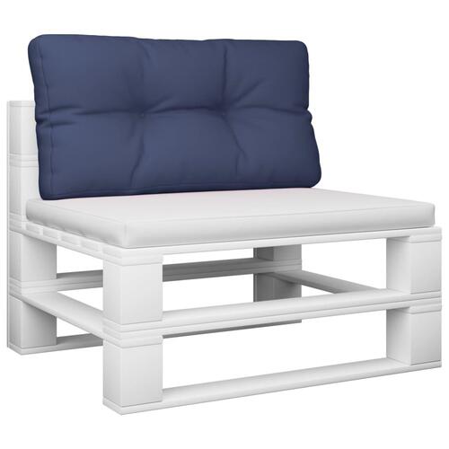 Pallehynde 120x40x12 cm stof marineblå