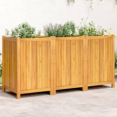 Plantekasse med for 150x50x75 cm massivt akacietræ