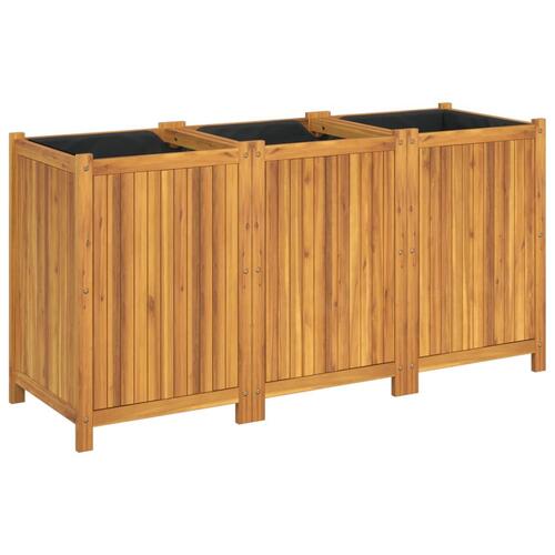 Plantekasse med for 150x50x75 cm massivt akacietræ