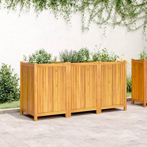 Plantekasse med for 150x50x75 cm massivt akacietræ