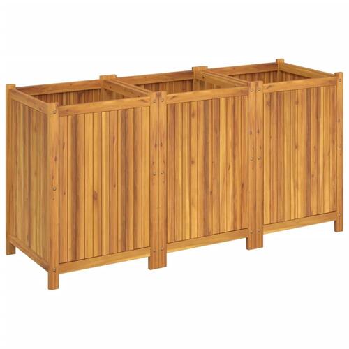 Plantekasse med for 150x50x75 cm massivt akacietræ