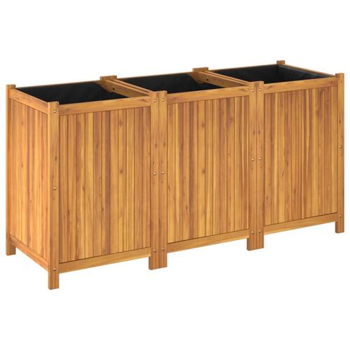 Plantekasse med for 150x50x75 cm massivt akacietræ