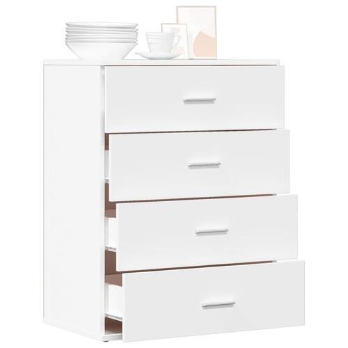 Skab 60x39x80 cm konstrueret træ hvid