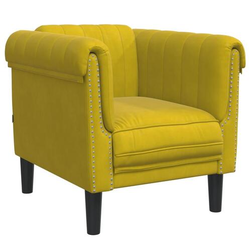 3 personers sofa velour gul