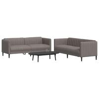 2 personers sofa stof gråbrun