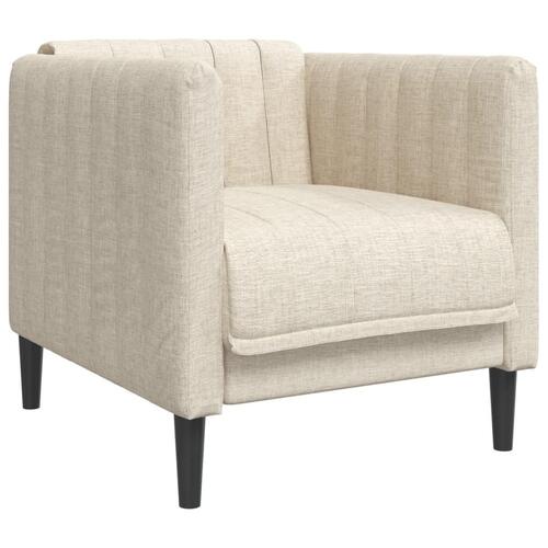 3 personers sofa stof cremefarvet