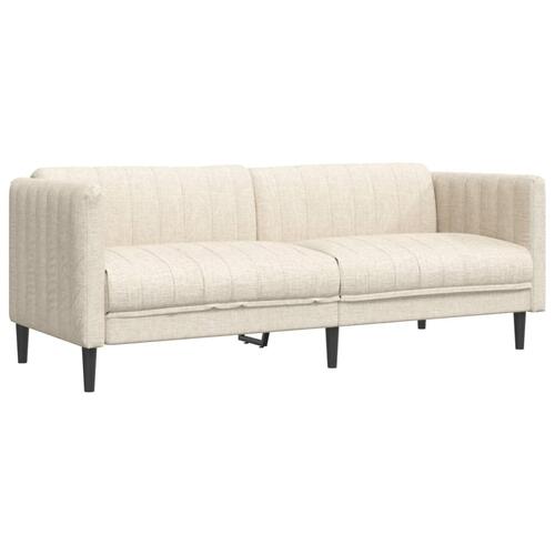 3 personers sofa stof cremefarvet