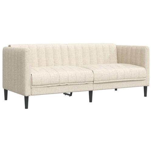 3 personers sofa stof cremefarvet