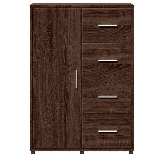 Skænk 60x31x84 cm konstrueret træ brun egetræsfarve