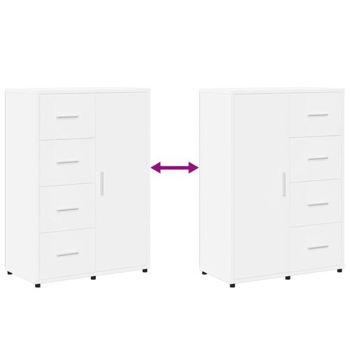 Skab 60x31x84 cm konstrueret træ hvid