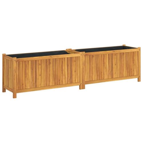 Plantekasse med for 199x38,5x50 cm massivt akacietræ