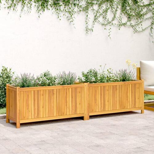 Plantekasse med for 199x38,5x50 cm massivt akacietræ