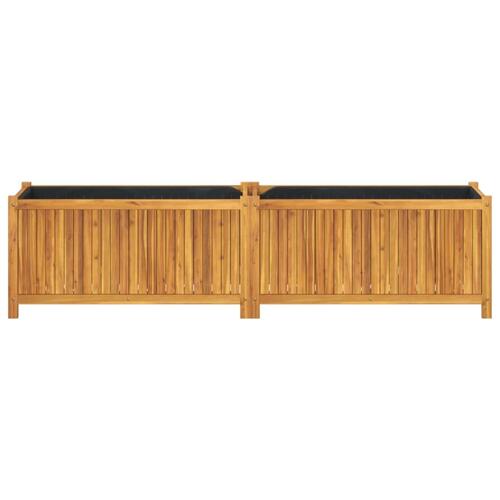 Plantekasse med for 199x38,5x50 cm massivt akacietræ