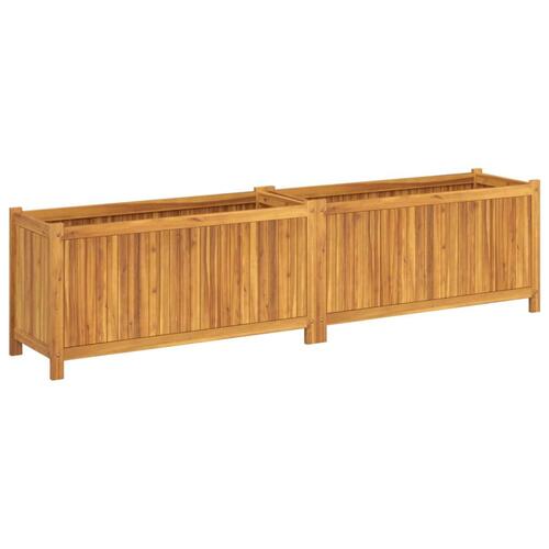 Plantekasse med for 199x38,5x50 cm massivt akacietræ