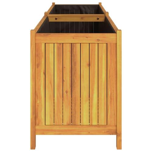 Plantekasse med for 199x38,5x50 cm massivt akacietræ